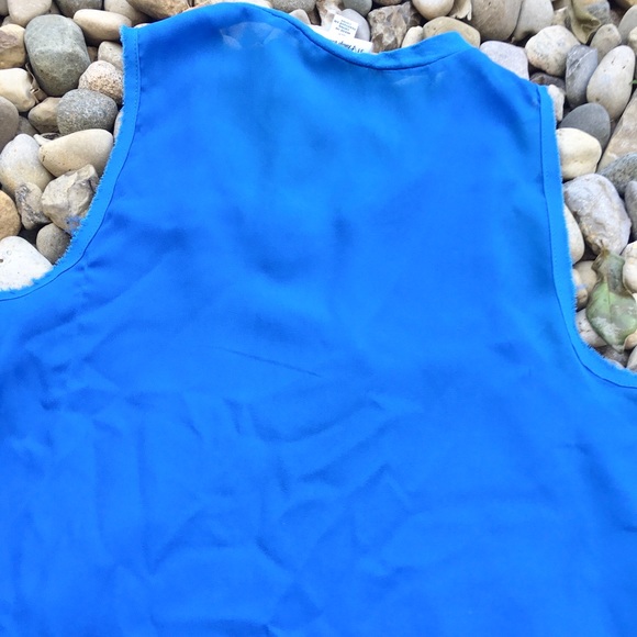 Phillip Lim for Target Blue Sleeveless Tank Top - Picture 5 of 12